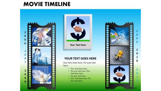 PowerPoint Presentation Filmstrip Company Success Movie Timeline Ppt Layouts