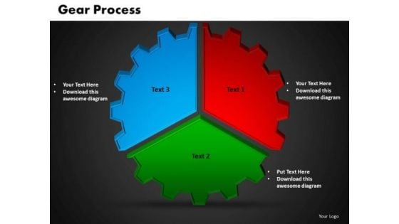 PowerPoint Presentation Gear Process Teamwork Ppt Slides