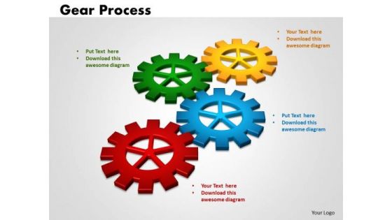 PowerPoint Presentation Gears Process Business Ppt Slides