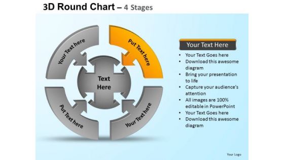 PowerPoint Presentation Global Round Process Flow Chart Ppt Themes