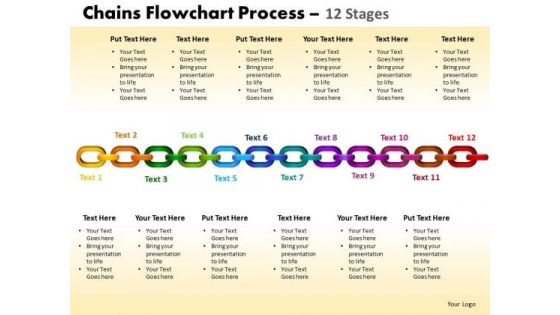 PowerPoint Presentation Graphic Chains Flowchart Ppt Slide