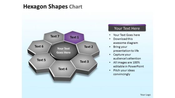 PowerPoint Presentation Graphic Hexagon Shapes Ppt Design