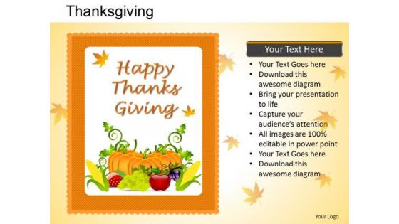 PowerPoint Presentation Graphic Thanksgiving Ppt Theme