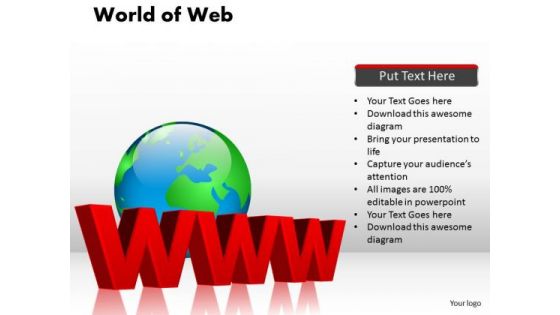 PowerPoint Presentation Graphic World Of Web Ppt Design