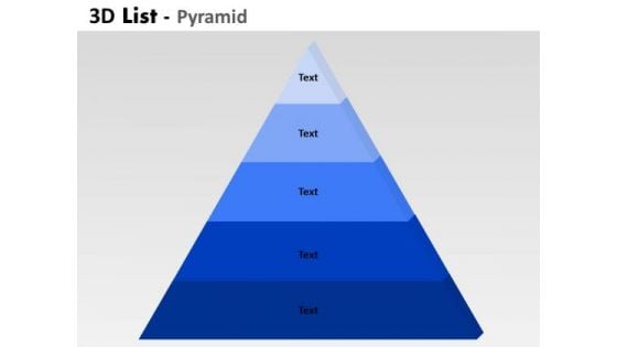 PowerPoint Presentation Growth Bulleted List Pyramid Ppt Backgrounds