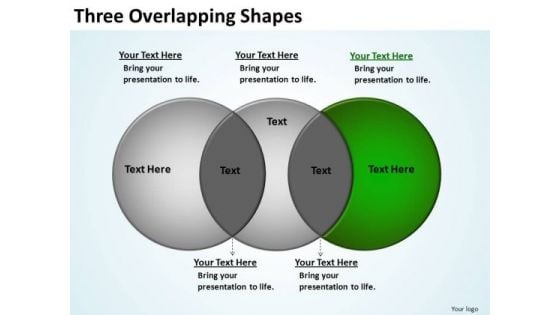 PowerPoint Presentation Growth Three Overlapping Ppt Slide