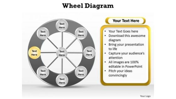 PowerPoint Presentation Growth Wheel Diagram Ppt Slide