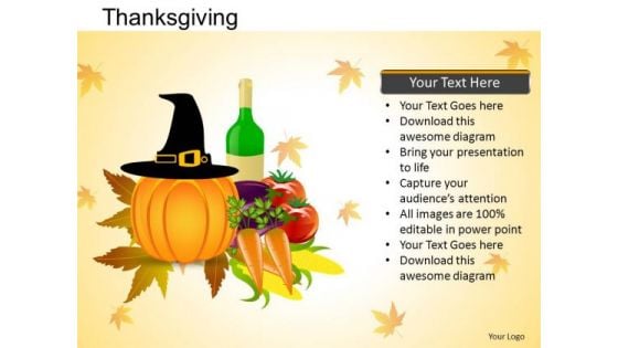 PowerPoint Presentation Happy Thanksgiving Ppt Backgrounds