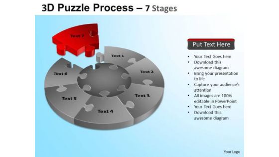 PowerPoint Presentation Image Jigsaw Pie Chart Ppt Templates