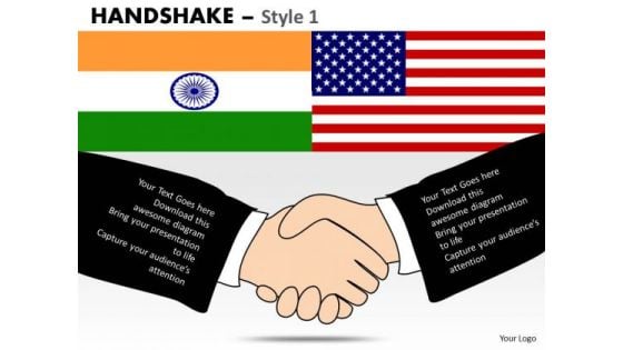 PowerPoint Presentation India Usa Relations Handshake Ppt Themes