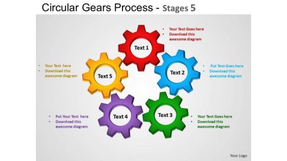 PowerPoint Presentation Leadership Circular Gears Ppt Theme