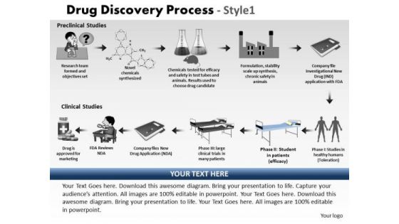 PowerPoint Presentation Leadership Drug Discovery Process Ppt Slide