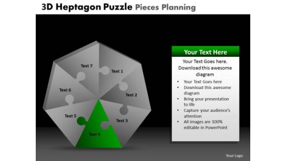 PowerPoint Presentation Leadership Heptagon Puzzle Ppt Templates