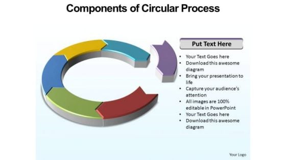 PowerPoint Presentation Marketing Circular Process Ppt Slides