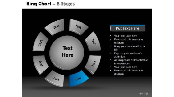 PowerPoint Presentation Marketing Donut With Core Ppt Backgrounds