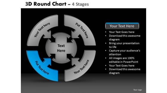 PowerPoint Presentation Marketing Round Chart Ppt Designs