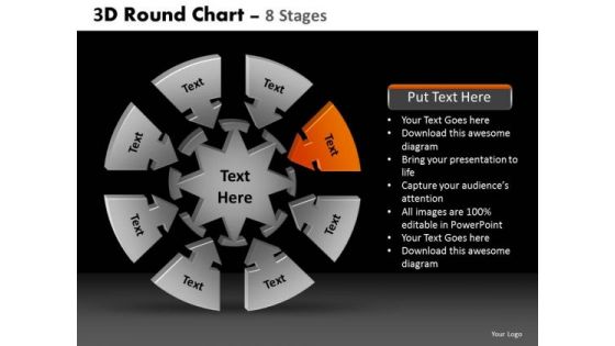 PowerPoint Presentation Marketing Round Chart Ppt Slides