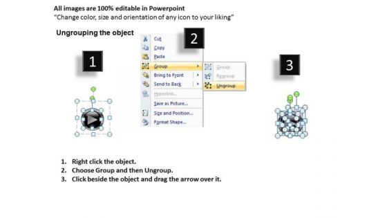 PowerPoint Presentation Process Buttons Icons Ppt Templates