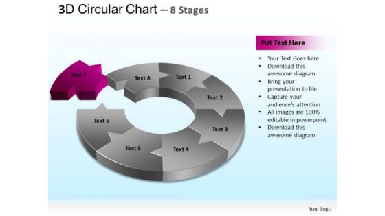 PowerPoint Presentation Process Circular Chart Ppt Slides