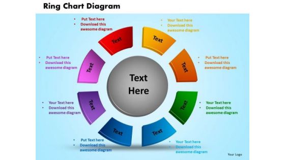 PowerPoint Presentation Ring Chart Diagram Company Ppt Themes