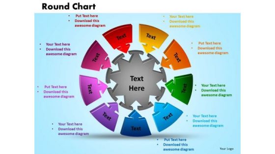 PowerPoint Presentation Round Chart Sales Ppt Template