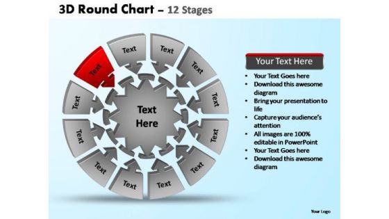 PowerPoint Presentation Sales Pie Chart With Arrows Ppt Templates