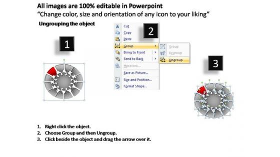 PowerPoint Presentation Sales Pie Chart With Arrows Ppt Templates