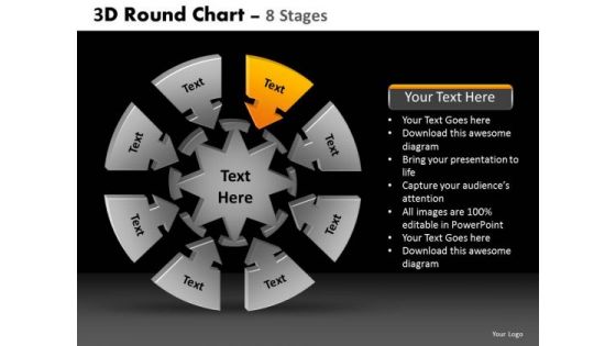 PowerPoint Presentation Sales Round Chart Ppt Template