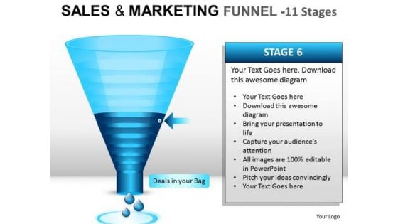 PowerPoint Presentation Slides And Ppt Template Diagram Showing Sales And Marketing Funnel