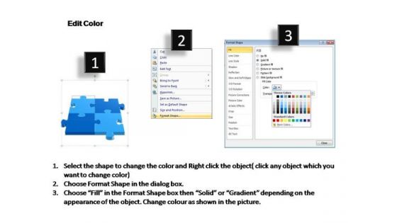 PowerPoint Presentation Strategy 2x2 Rectangular Jigsaw Puzzle Matrix Ppt Slides