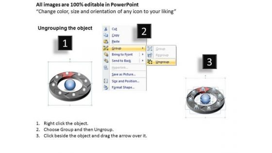 PowerPoint Presentation Strategy Circular Process Ppt Theme