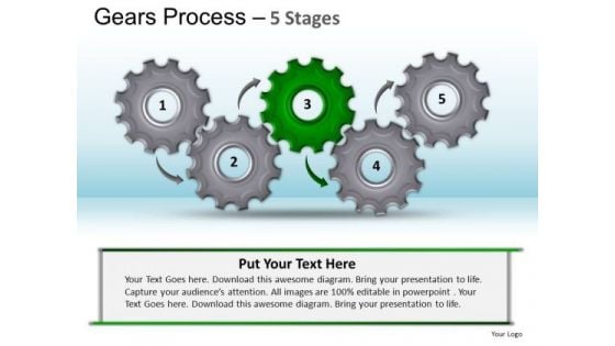 PowerPoint Presentation Strategy Gears Process Ppt Slide