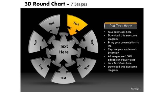 PowerPoint Presentation Strategy Round Chart Ppt Theme