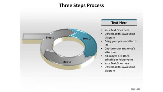 PowerPoint Presentation Success Three Step Process Ppt Slides