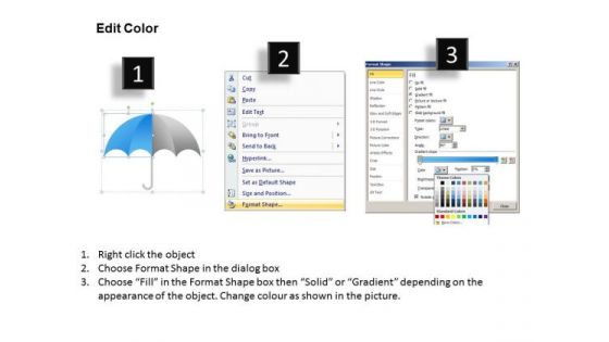 PowerPoint Presentation Success Umbrella Chart Ppt Slides