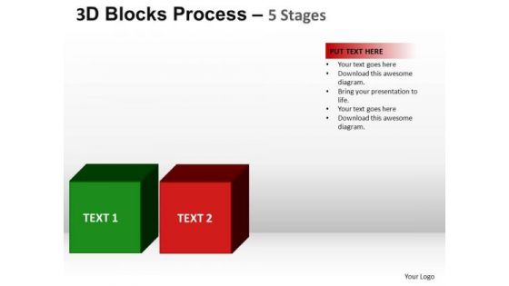 PowerPoint Presentation Teamwork Blocks Process Ppt Template