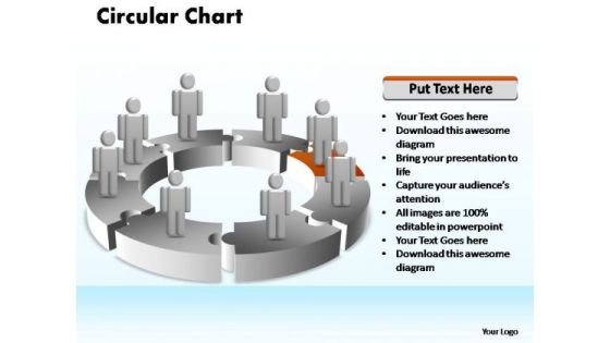 PowerPoint Presentation Teamwork Circular Ppt Theme