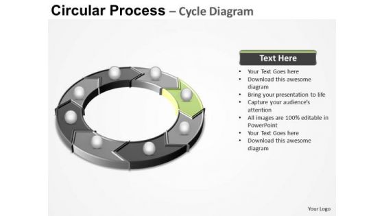 PowerPoint Presentation Teamwork Circular Process Ppt Slide Designs
