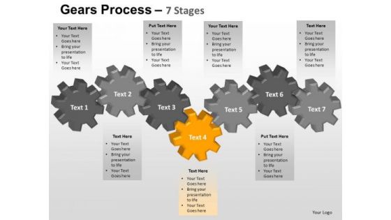 PowerPoint Presentation Teamwork Gears Process Ppt Design