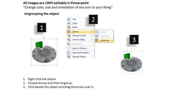PowerPoint Presentation Teamwork Puzzle Segment Pie Chart Ppt Theme Slide02