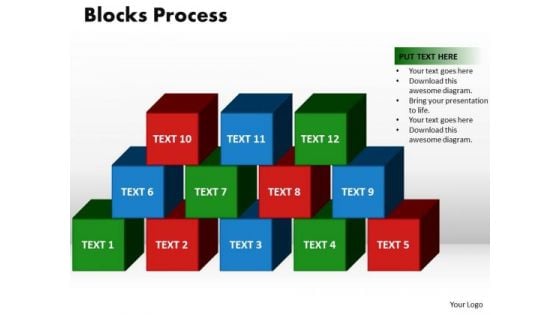 PowerPoint Process Blocks Process Company Ppt Templates