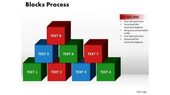 PowerPoint Process Blocks Process Leadership Ppt Design Slides