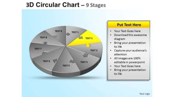 PowerPoint Process Business Circular Ppt Slide