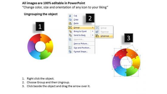 PowerPoint Process Business Circular Puzzle Ppt Slide