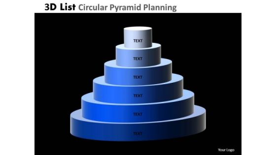 PowerPoint Process Business Circular Pyramid Planning Ppt Designs