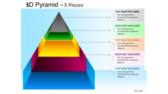 PowerPoint Process Business Competition Pyramid Ppt Slides