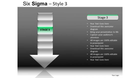 PowerPoint Process Business Growth Six Sigma Ppt Layouts