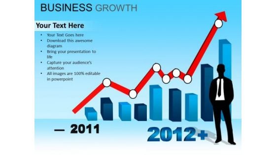 PowerPoint Process Business Leadership Business Growth Ppt Templates