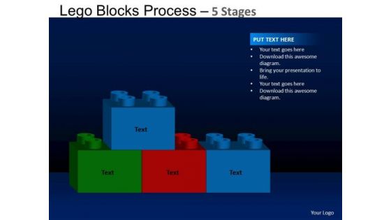 PowerPoint Process Business Lego Blocks Ppt Backgrounds