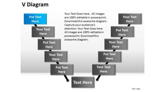 PowerPoint Process Business V Diagram Ppt Themes